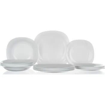 Talíř sada jídelní PARMA 18díl. skleněná BÍ 7.42 Kg MTA MAXMIX Sklad14 326076 (7.42 Kg Výška přepravní: 29 cm MTA MAXMIX Sklad14 326076)