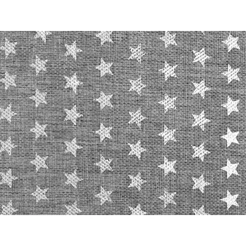 Dekorační imitace juty METRÁŽ - 3 šedá paloma stříbrná