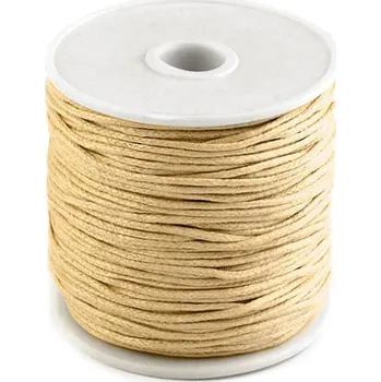 Příze Šňůra bavlněná Ø1 mm voskovaná - 24 béžová světlá