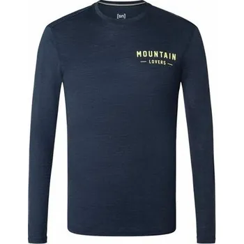 super.natural [sn] Triko super.natural DR Skiing Gear blue iris mel./feat.grey/illum.