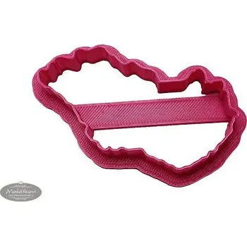 Vykrajovátko Dortmarket Vykrajovátko mapa Maďarsko - 3D tisk