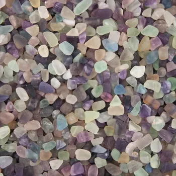 Přívěsek Tromlovaný minerál Fluorit 8-12 mm 100 g