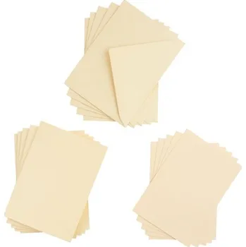 Sada přání s obálkami žlutá 5 ks