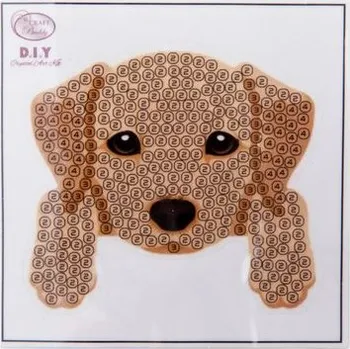 kreativní sada Diamantové malování samolepka pes