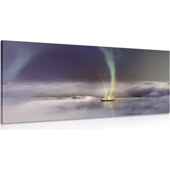 Obraz Dovido Obraz polární záře nad zamrzlým jezerem