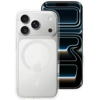 Náhradní kryt pro mobilní telefon Prémiové kryt Forcell F-Protect Clear Hybrid s MagSafe pro iPhone 17 Pro Transparent