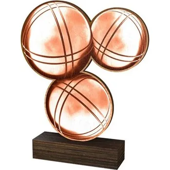 Volný čas Poháry Bauer Dřevěná plaketa WF085 | Petanque