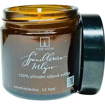 Svíčka Tvoje svíčka vonná svíčka ve skle Špindlerův mlýn 12 hodin