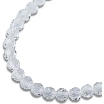 Dětské navlékací korálky Preciosa MC perle kulatá 4 mm Crystal