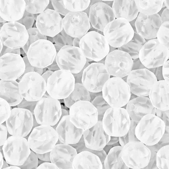 Dětské navlékací korálky Manumi české broušené korálky 6 mm Matte Crystal