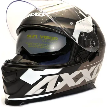 Helma na motorku AXXIS Integrální helma EAGLE SV DIAGON Matná Bílá