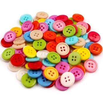 Knoflík Knoflík barevný mix velikost 24" 100 ks