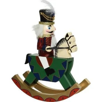 Vánoční dekorace Vánoční dekorace Louskáček na koni 1ks, 6,5x18x20 cm - 1