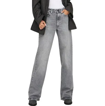 Dámské džíny Only Juicy High Waist Wide Leg Fit Medium Grey Denim 29/34