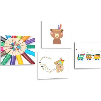 Obraz Dovido Set obrazů v zábavném barevném provedení