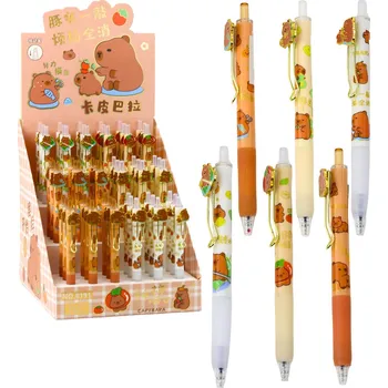 LEAN Toys Gelové Pero Kapybara, Modrý Inkoust, 0.5mm, 14cm, Mix