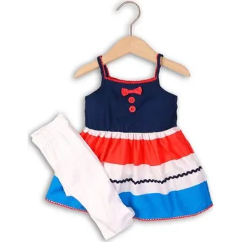 Kojenecká souprava Dívčí set, legíny bavlněné a top, Minoti, CORAL 5, holka - 92/98 | 2/3let