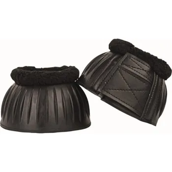 Koňské kamaše Zvony HKM gumové Economic Plus s beránkem