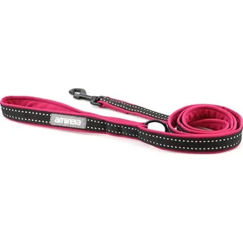 Vodítko pro psa Aminela Sport & City Aminela jednoduché vodítko podšité Sport & City 25mm/150cm, malinová