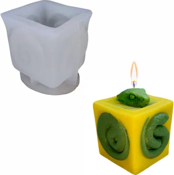 Forma na odlévání Silikonová forma – kostka s hadem