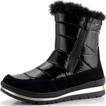 Dámské kozačky Caprice vyteplený šněrovací kotník Black Comb 9-26433-41 - 40.5 | P676932