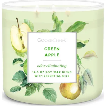 Svíčka Goose Creek Candle svíčka Odor Eliminating Green Apple, 411 g