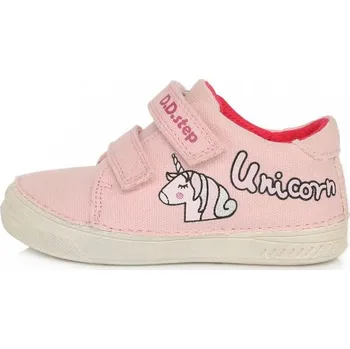 Dívčí tenisky DDstep plátěnky, dětské boty C040-557 růžové - 30