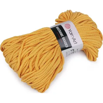 Příze Macrame Braided 250 g Pletací příze - 2 (764) hořčicová
