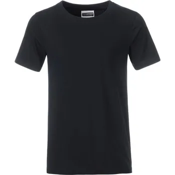 James & Nicholson (Daiber) Klasické chlapecké tričko z biobavlny 8008B - Černá | L