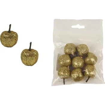 umělá květina Dekorace jablko, 8ks X4378-29 - 2,2 x 2 / 3 cm