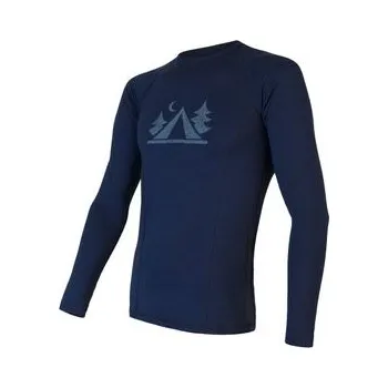 Pánské tričko Sensor Triko Sensor DR Merino Double Face CAMP deep blue