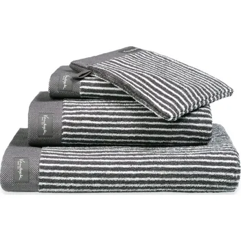 Ručník Vandyck Ručník Home Petit Ligne Off Black - 60x110 cm