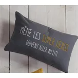 TODAY KIDS dětský polštářek Back to School 30x50 cm - modrošedý