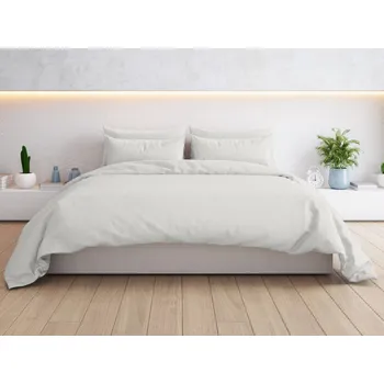 Povlečení Gipetex Natural Dream Povlečení bavlněný perkál Bianco - 140x200 / 70x90 cm