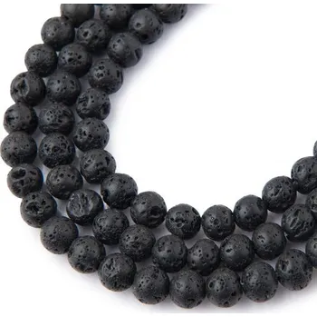 Dětské navlékací korálky Korálky z minerálu Láva 6 mm