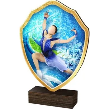 Poháry Bauer Dřevěná plaketa TFRW425 | Krasobruslení