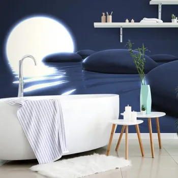 Tapeta Dovido Tapeta Zen kameny a úplněk měsíce