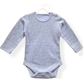 Kojenecký body Lili Royal Baby Body dlouhý rukáv Teddies MODRÁ - 68