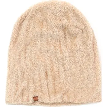 Čepice Oboustranná kožíšková čepice pudrová