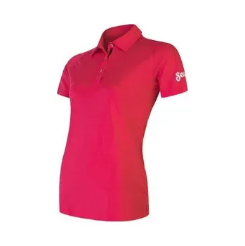 Sensor Dámské triko Sensor KR Merino Active Polo magenta