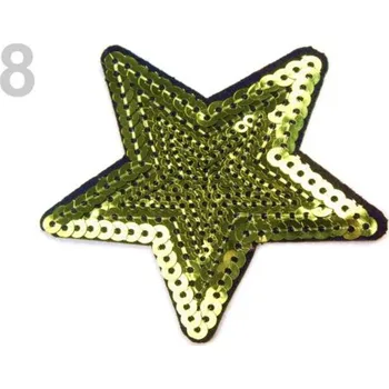 Textilní nažehlovací páska Nažehlovačka hvězda - 7 bílá