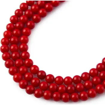 Korálek Korálky z minerálu Korál červený 4 mm