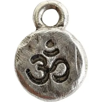 Přívěsek Nunn Design přívěsek Óm 12,5x9 mm postříbřený