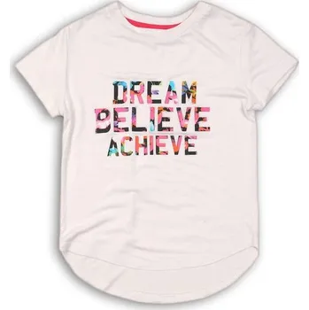 Tričko dívčí s krátkým rukávem, Minoti, DANCE 8, bílá - 110/116 | 5/6let