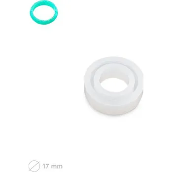 Prsten Silikonová forma na křišťálovou pryskyřici fazetovaný prsten vel.55