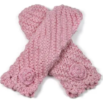 Šála Růžové palčáky s růží