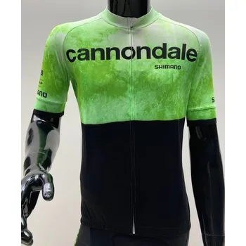 cyklistický dres CANNONDALE Pánský dres s krátkým rukávem Cannondale CFR Replica jersey, black - L