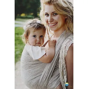 Šátek na nošení dítěte Little Frog - Natural Wildness - délka 3,7m (vel. 4)