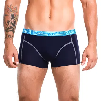Boxerky Pánské boxerky Fashion boxer BU858304 - černá/modrá - L