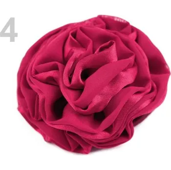 Růže do vlasů Ø 90mm LILY (1 ks) - 4 růžová malinová